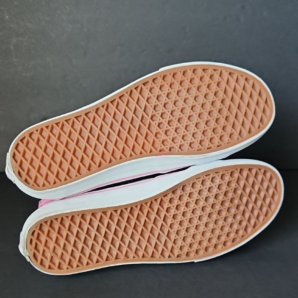 Vans Sk8-Hi Canvas Pink High-Top Skate Sneakers Women’s Size 10.5 Men’s Size 9 - Picture 8 of 10